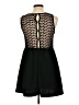 Monteau Solid Black Casual Dress Size L - photo 2
