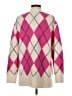 Everlane Argyle Pink Wool Cardigan Size S - photo 2