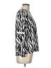 Amana Silver Black Long Sleeve Blouse Size L - photo 4