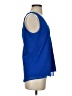 Cooper & Ella 100% Polyester Blue Sleeveless Blouse Size XS (0) - photo 4