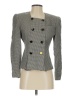 Kasper A.S.L. 100% Rayon Houndstooth Gray Blazer Size 2 - photo 1