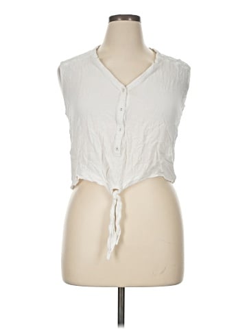 American Rag Cie Sleeveless Button-Down Shirt (view 1)