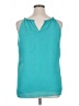 Violet & Claire 100% Polyester Teal Sleeveless Blouse Size XL - photo 2