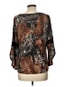 Amana Brown 3/4 Sleeve Blouse Size L - photo 2
