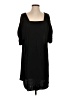 Max Studio Solid Black Casual Dress Size S - photo 1