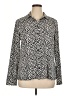 Unbranded Animal Print Silver Long Sleeve Blouse Size XL - photo 1