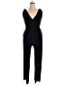 Nine West Solid Black Jumpsuit Size 12 - photo 1