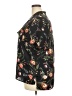 DR2 100% Polyester Floral Black Short Sleeve Blouse Size XXL - photo 5