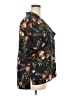DR2 100% Polyester Floral Black Short Sleeve Blouse Size XXL - photo 4