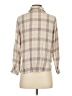 La Fee Maraboutee Plaid Tan Long Sleeve Button-Down Shirt Size EU 36 / US 6 - photo 2