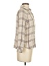 La Fee Maraboutee Plaid Tan Long Sleeve Button-Down Shirt Size EU 36 / US 6 - photo 4