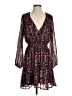 Aqua 100% Polyester Floral Black Casual Dress Size S - photo 1