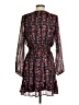 Aqua 100% Polyester Floral Black Casual Dress Size S - photo 2