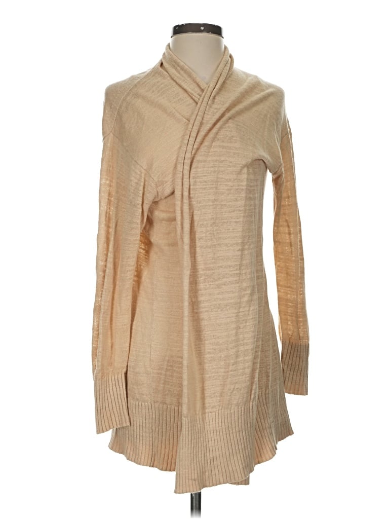 Pre-owned Lou & Grey For Loft Kimono In Tan