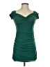 Emerald Sundae Solid Green Cocktail Dress Size S - photo 1