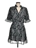 Elan 100% Polyester Paisley Gray Cocktail Dress Size M - photo 1