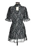 Elan 100% Polyester Paisley Gray Cocktail Dress Size M - photo 2