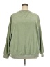 Shein Solid Green Sweatshirt Size 3X - photo 1
