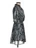 Elan 100% Polyester Paisley Gray Cocktail Dress Size M - photo 4