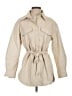 H&M 100% Polyester Ivory Trenchcoat Size XS - photo 1