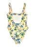 Assorted Brands Tropical Yellow Orange One Piece Swimsuit Size 2 - photo 2