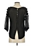 Lost April 100% Polyester Black 3/4 Sleeve Top Size S - photo 2