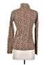 J.Crew 100% Cotton Animal Print Tan Turtleneck Sweater Size S - photo 2