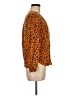 Vixbe 100% Rayon Animal Print Orange Long Sleeve Blouse Size M - photo 4