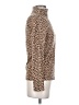J.Crew 100% Cotton Animal Print Tan Turtleneck Sweater Size S - photo 4