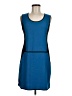 DuO Color Block Blue Casual Dress Size M - photo 1