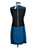 DuO Color Block Blue Casual Dress Size M - photo 2