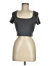 Shein Gray Short Sleeve T-Shirt Size 6 - photo 1