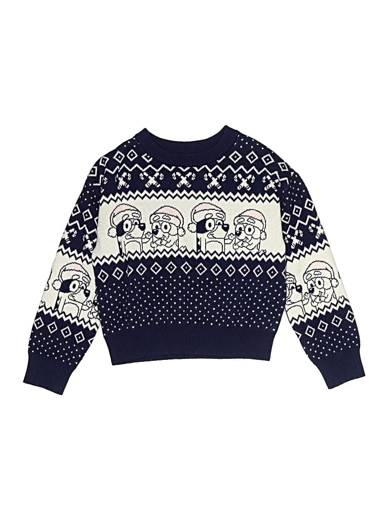 Pre-owned Bluey Kids' Pullover Sweater In Blue