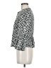 Akris Punto 100% Baumwolle Chevron-herringbone Gray Jacket Size 6 - photo 5
