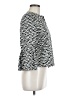 Akris Punto 100% Baumwolle Chevron-herringbone Gray Jacket Size 6 - photo 4