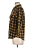 Unbranded 100% Polyester Plaid Yellow 3/4 Sleeve Blouse Size L - photo 5