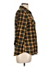 Unbranded 100% Polyester Plaid Yellow 3/4 Sleeve Blouse Size L - photo 4