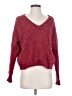 Double Zero Tweed Burgundy Pullover Sweater Size S - photo 1