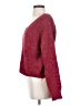 Double Zero Tweed Burgundy Pullover Sweater Size S - photo 5