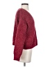 Double Zero Tweed Burgundy Pullover Sweater Size S - photo 4