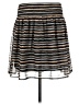 Old Navy 100% Polyester Stripes Black Casual Skirt Size M - photo 2