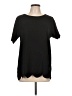 Tickled Teal Black Short Sleeve Top Size L - photo 1