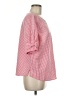 Unbranded Checkered-gingham Red Short Sleeve Blouse Size M (estimated) - photo 4