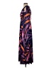 IMAN Print Purple Casual Dress Size S (petite) - photo 5