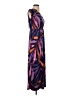 IMAN Print Purple Casual Dress Size S (petite) - photo 4