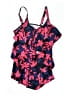 Septangle Floral Pink Swimsuit Top Size 10 - photo 1