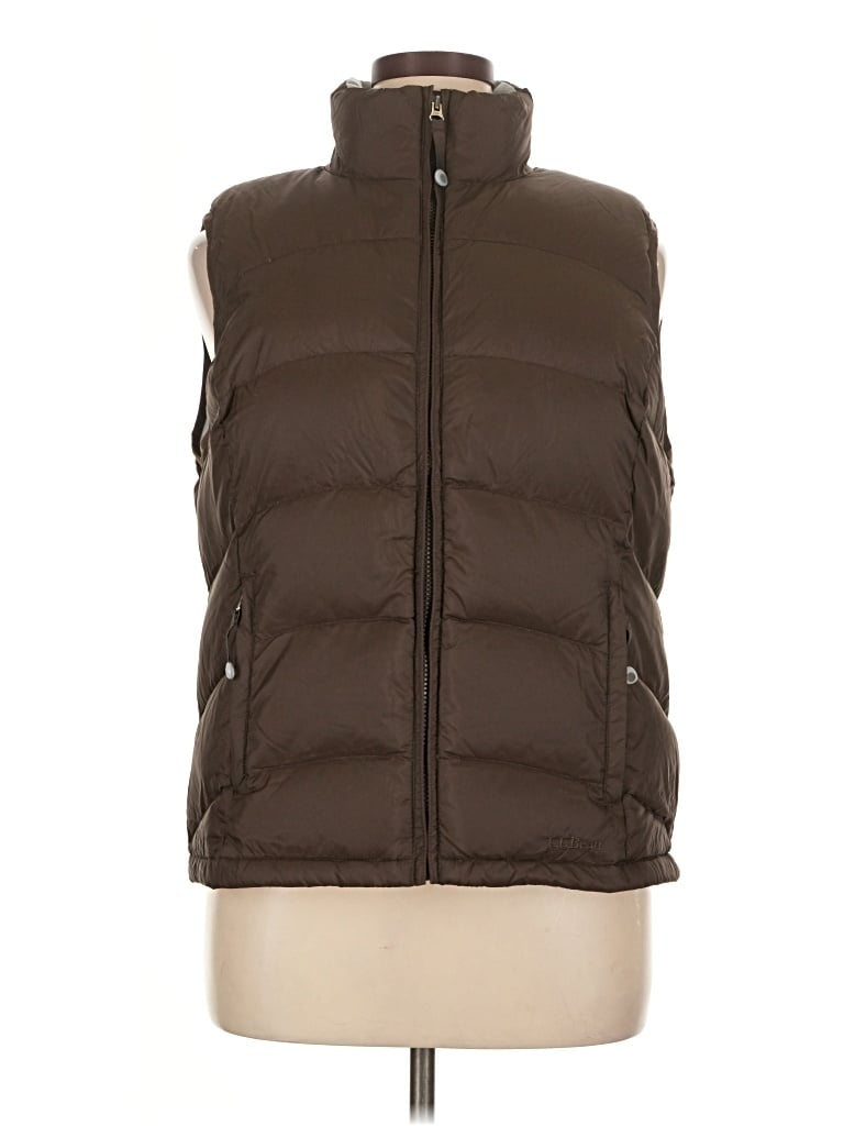Pre-owned L.l.bean Vest In Brown