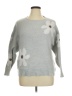 Shein Curve Floral Gray Pullover Sweater Size 14 Plus (1) - photo 1