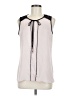 Ivanka Trump 100% Polyester Ivory Sleeveless Blouse Size M - photo 1