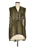 H&M 100% Polyester Green Sleeveless Blouse Size 12 - photo 1